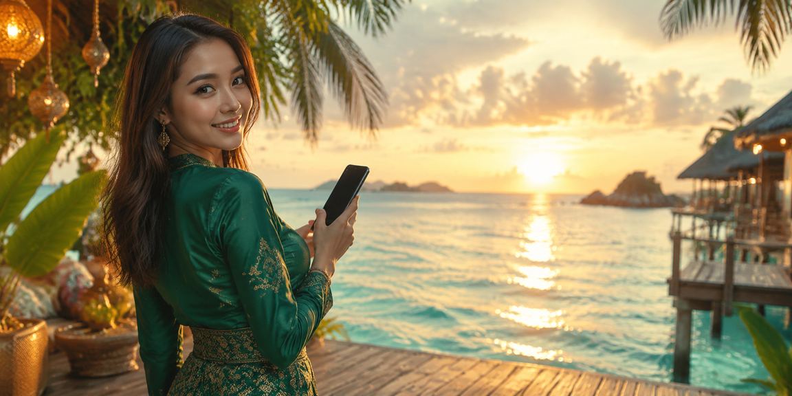 Suasana pesta Hari Raya Terengganu dengan hiburan kasino mudah alih dan pertaruhan kriket